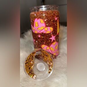 Western lightning snow globe cup